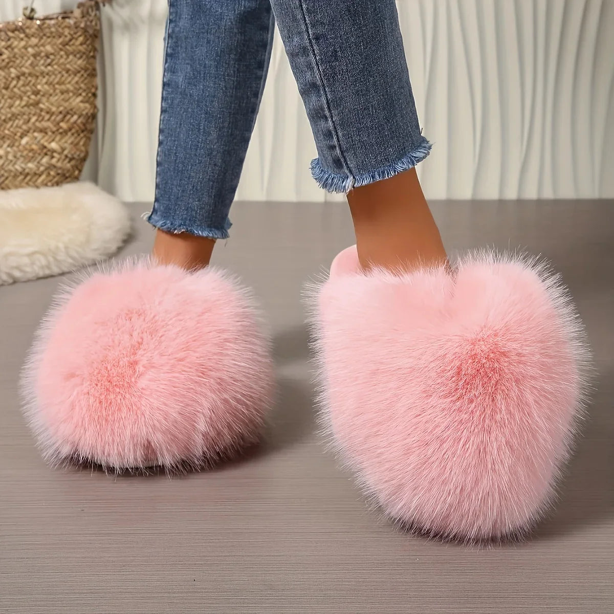 The Signature Teddy Faux Fur Slides