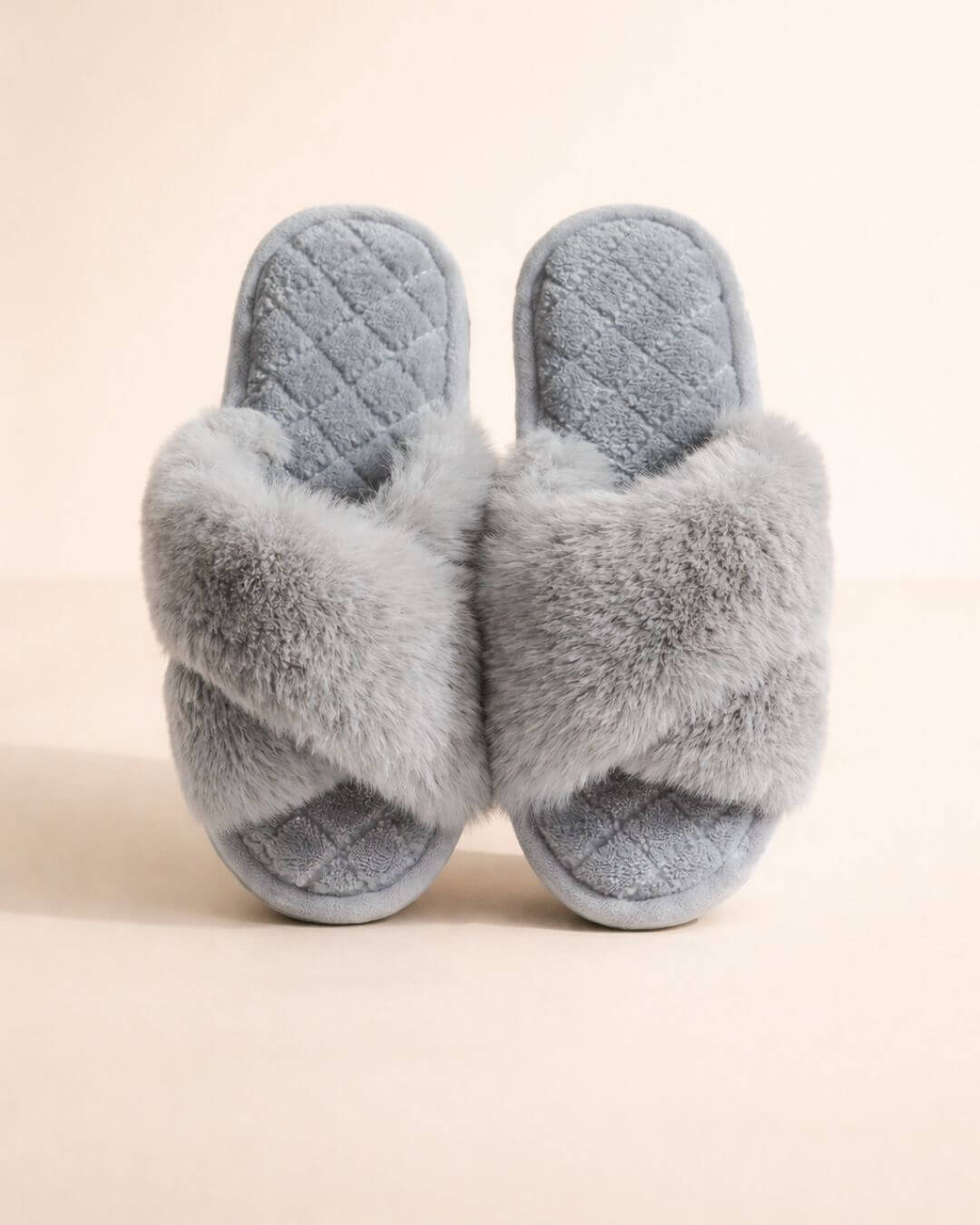 The Plush Velvet Cross-Band Slides Saint Doux